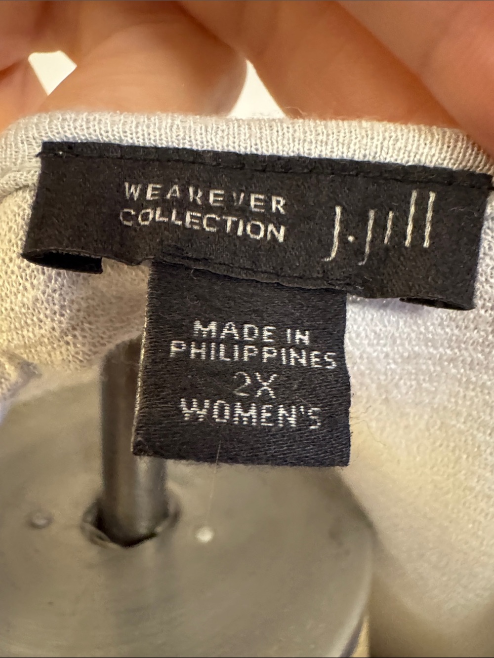 J. Jill Relaxed Scoop Neck Tunic - Light Gray - Picture 2 of 6